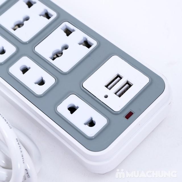 Ổ Cấm Điện Cao Cấp Multi 5 cổng - 2 cổng USB