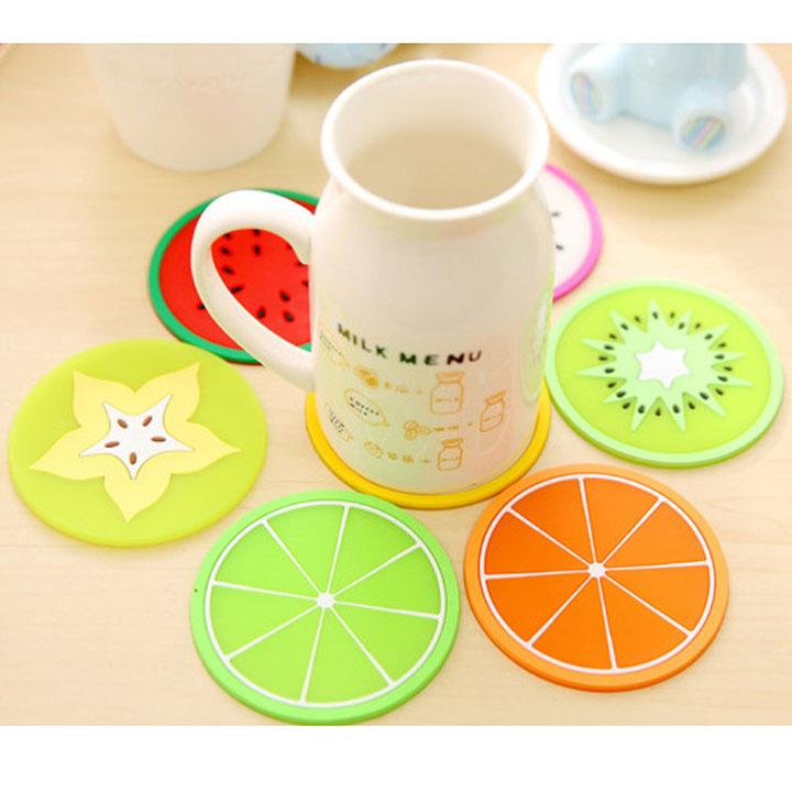 Combo 5 miếng lót ly hình trái cây
