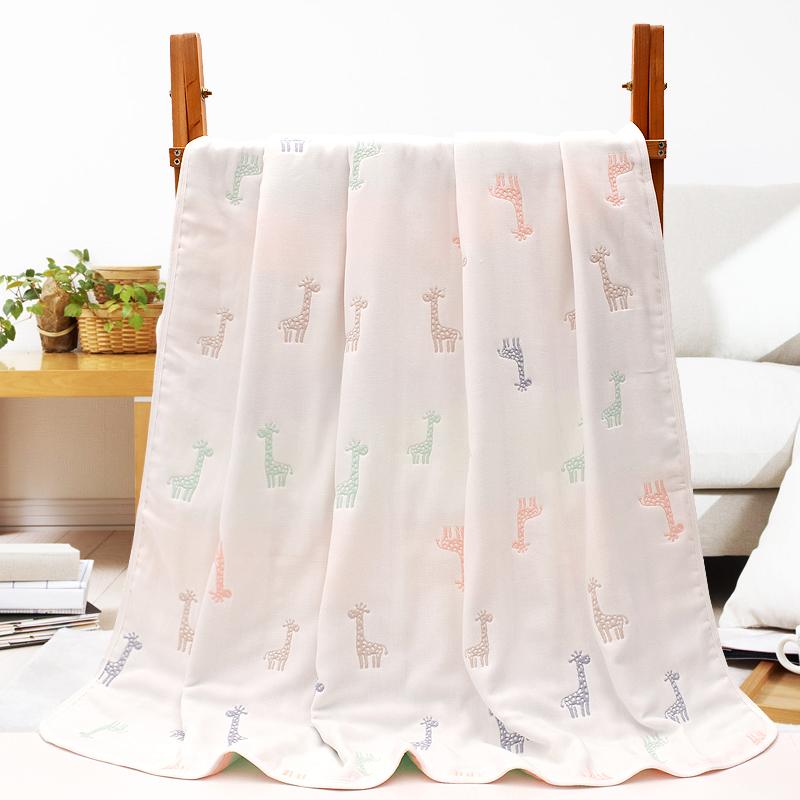 110 Cm 100% Cotton Sơ Sinh Em Bé Chăn Chăn Mỏng Đắp Mùa Hè Khăn Tắm