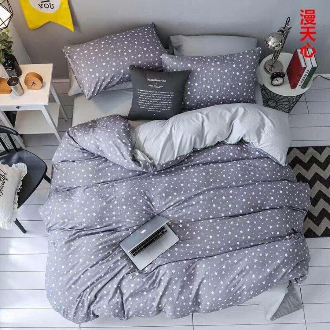 [ MIỄN PHÍ VẬN CHUYỂN ]-Bộ chăn ga gối đũi nhập ngàn sao.