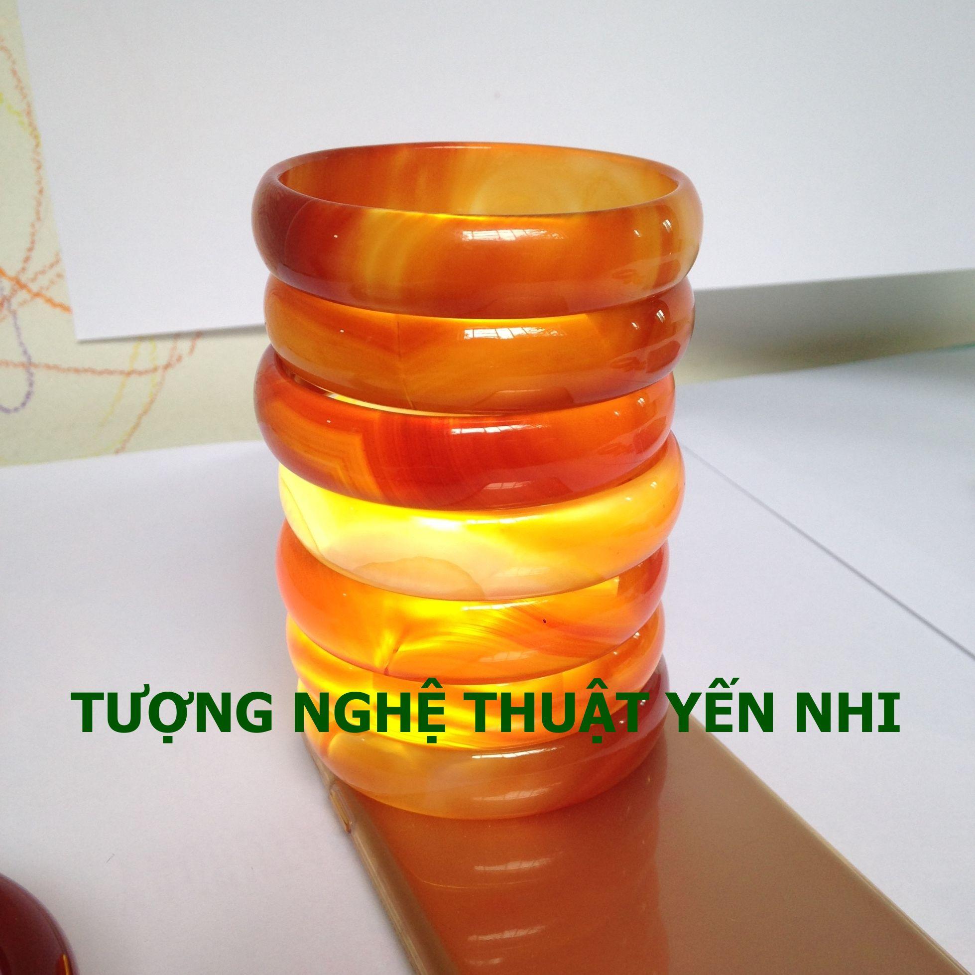 Vòng tay Mã não tròn Đỏ (thiên nhiên nguyên khối)