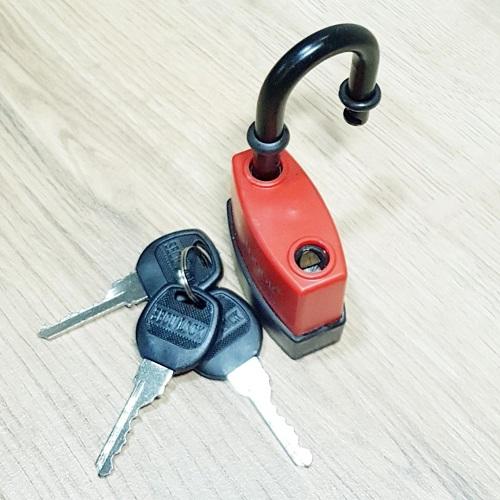 Ổ Khóa Thép Bọc Nhựa Có Nắp Chống Nước,  Size 55mm
