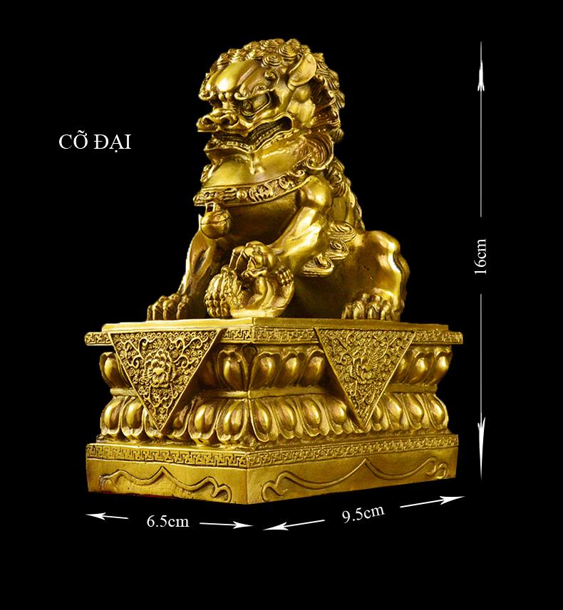 Tượng đôi con Nghê bằng đồng thau cỡ đại