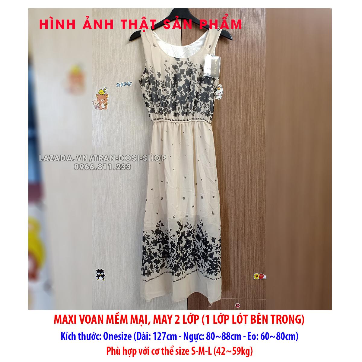 Váy, đầm maxi voan dạo chơi, đi biển 19