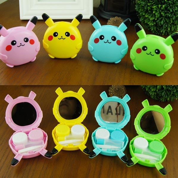 Khay gương đựng lens Pikachu xinh xắn