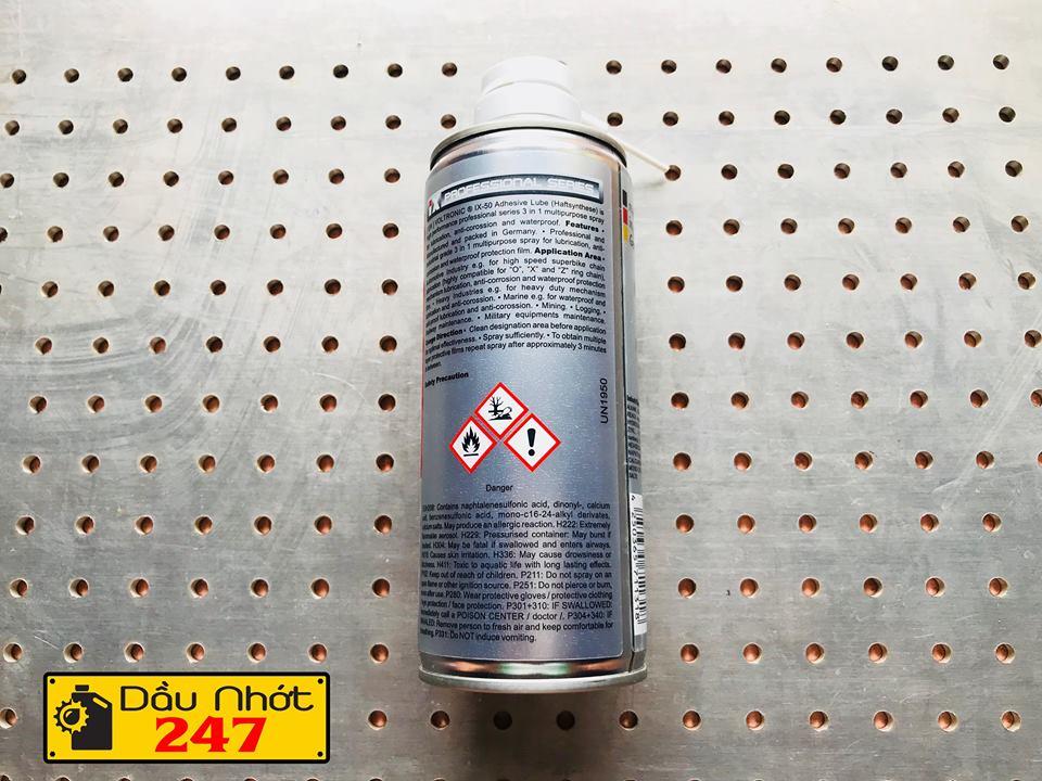 Chai xịt dưỡng sên/xích Voltronic IX50