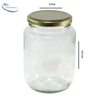HŨ THỦY TINH ĐỰNG THỰC PHẨM NẮP TRÒN 500ML