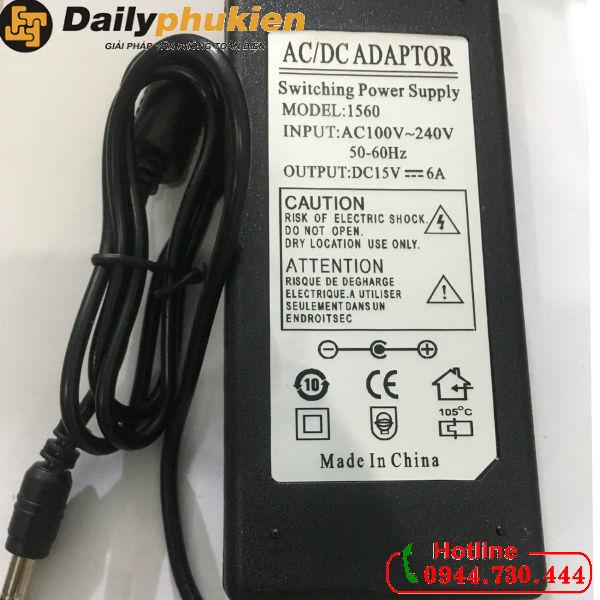 Adapter nguồn loa kéo 15v 6A
