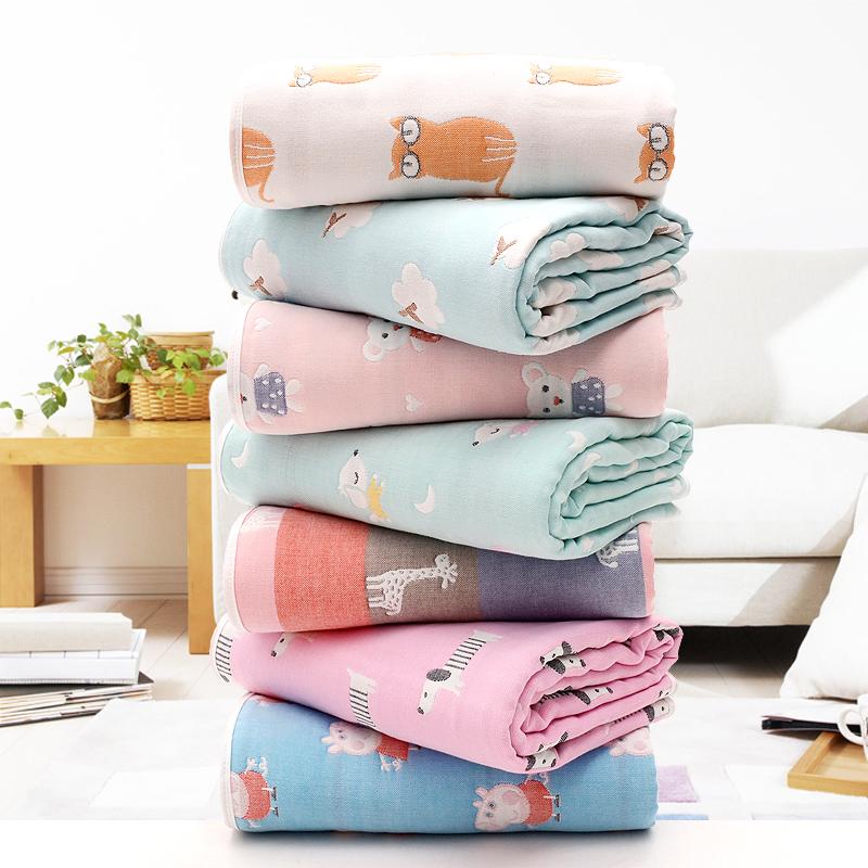 110 Cm 100% Cotton Sơ Sinh Em Bé Chăn Chăn Mỏng Đắp Mùa Hè Khăn Tắm