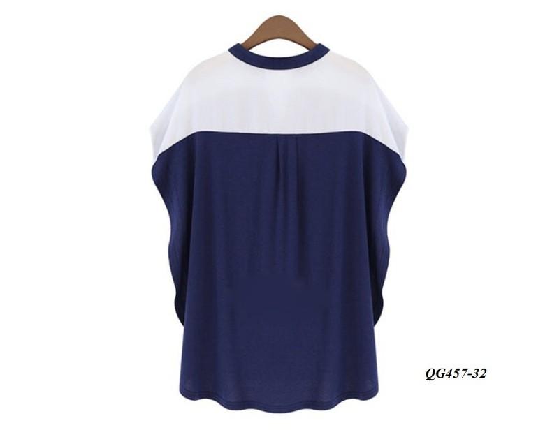 ÁO KIỂU CÁNH DƠI PHỐI MÀU - SIZE S-6XL