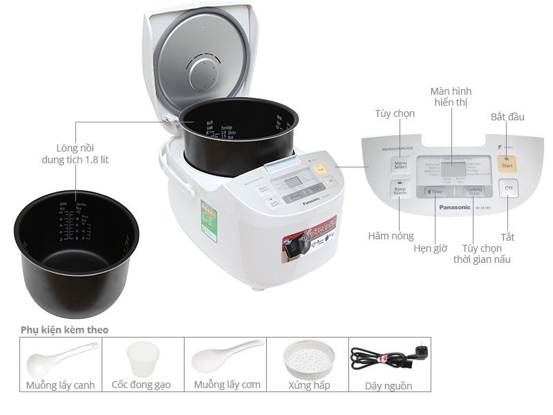 Nồi cơm điện tử Panasonic SR-ZE185 ( 1.8L)