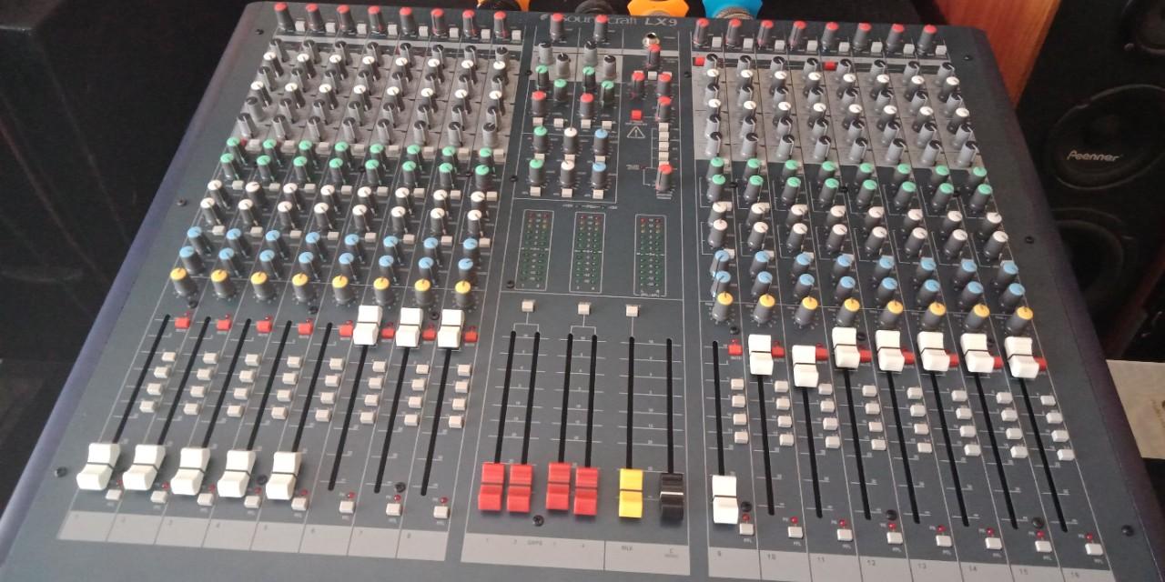 [Trả góp 0%]MIXER SOUNDCRAFT LX9-16 CHANNEL PRO
