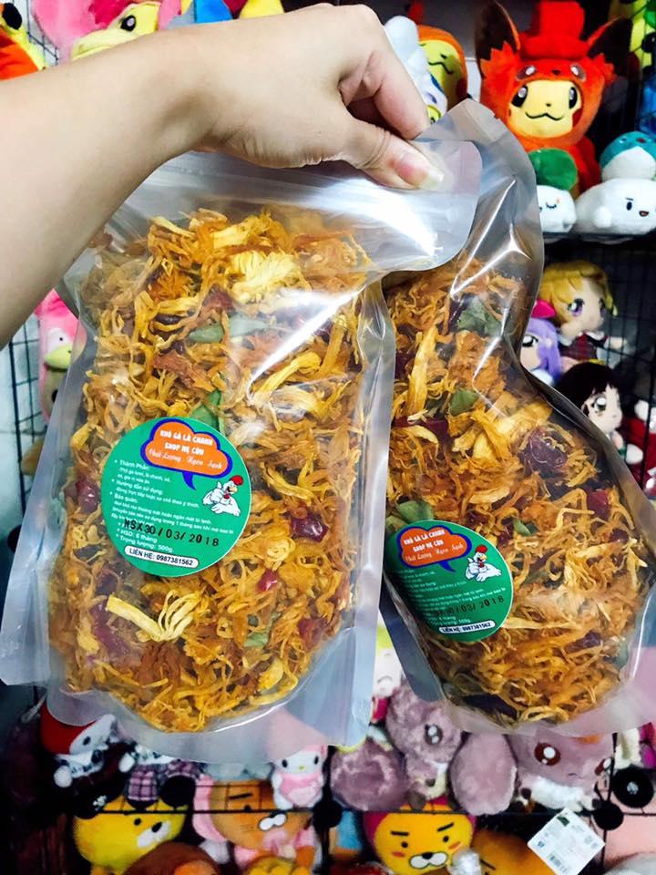 (Giảm 20K Ship Đơn 49K) 100 gram khô gà lá chanh