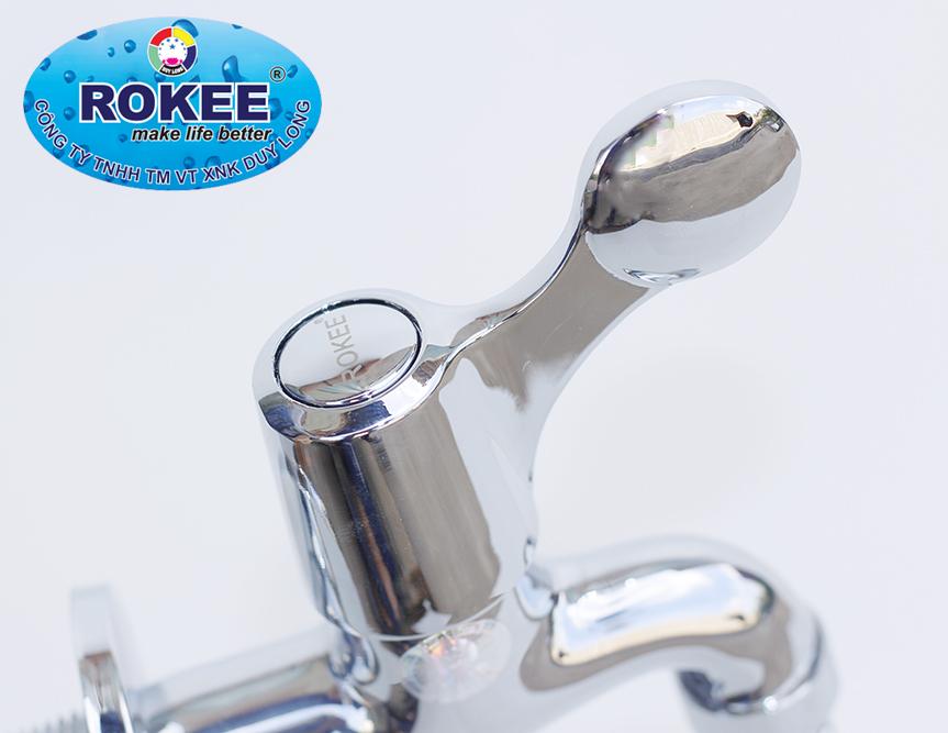 Vòi hồ có mỏ - vòi máy giặt Rokee RD606 (Trắng bạc)