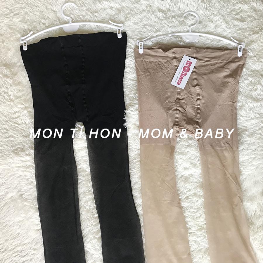 Quần tất Bầu mỏng dai có chun rút (Đen, Da)