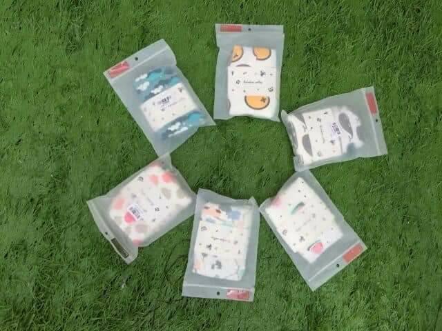 Combo 5 quần tập bỏ bỉm cao cấp cho bé loại 7 lớp size 100 cho bé 9-13kg