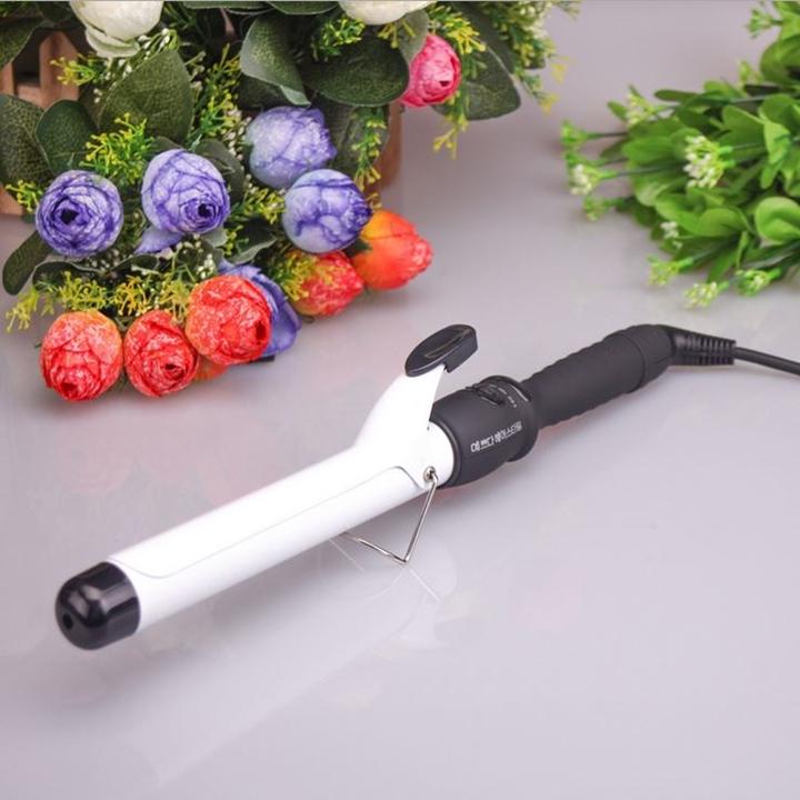 Máy uốn tóc công nghệ Nhật đèn LED - TM055 (Đen trắng)