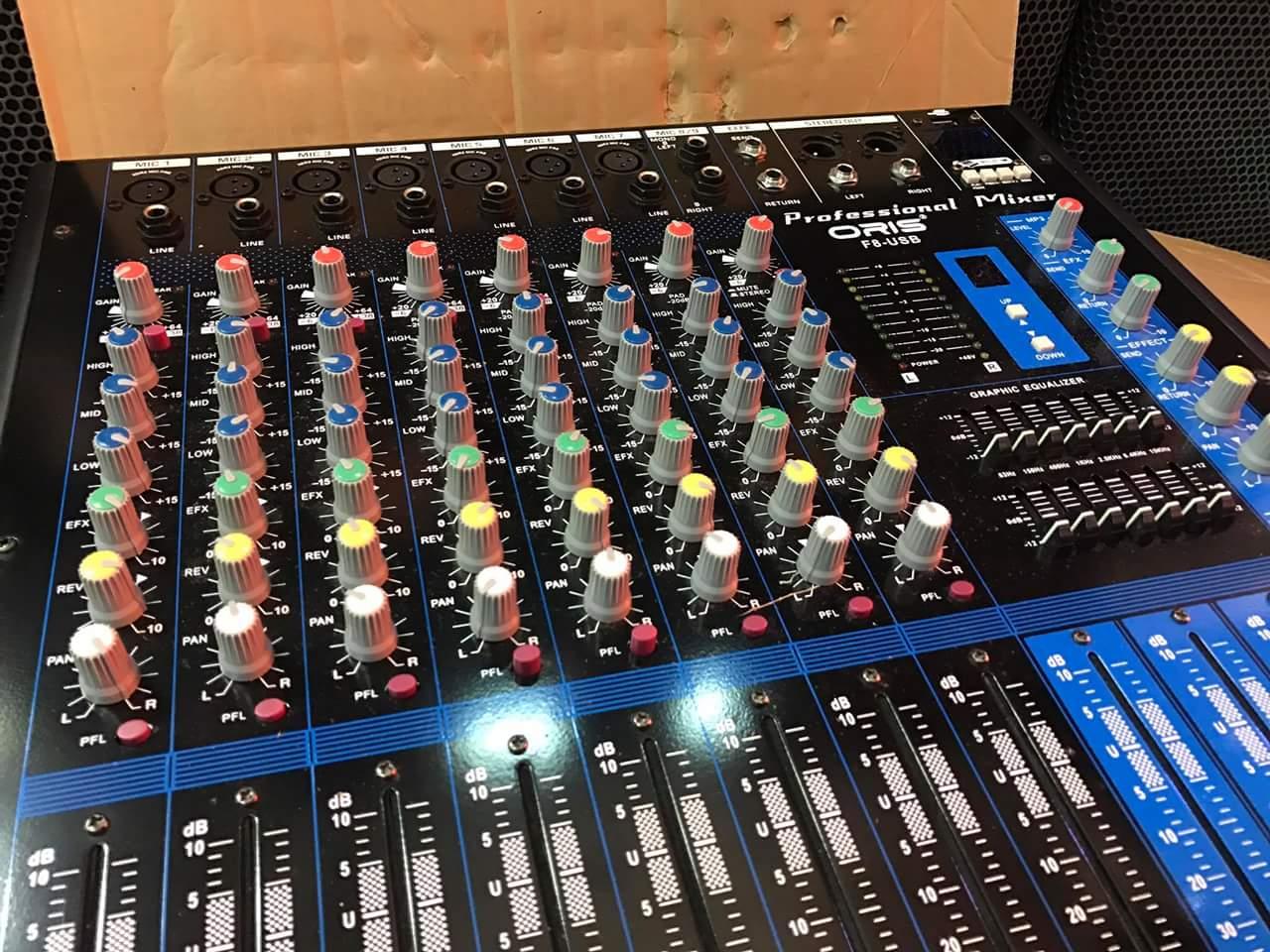 [HCM][Trả góp 0%]MIXER KARAOKE ORIS F8 USB PRO