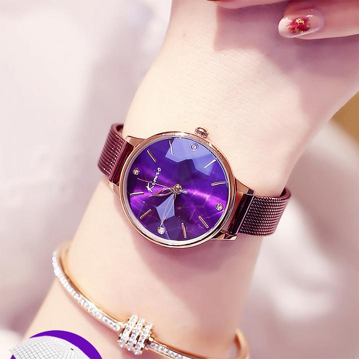 Đồng hồ nữ Kimio quai lụa K013
