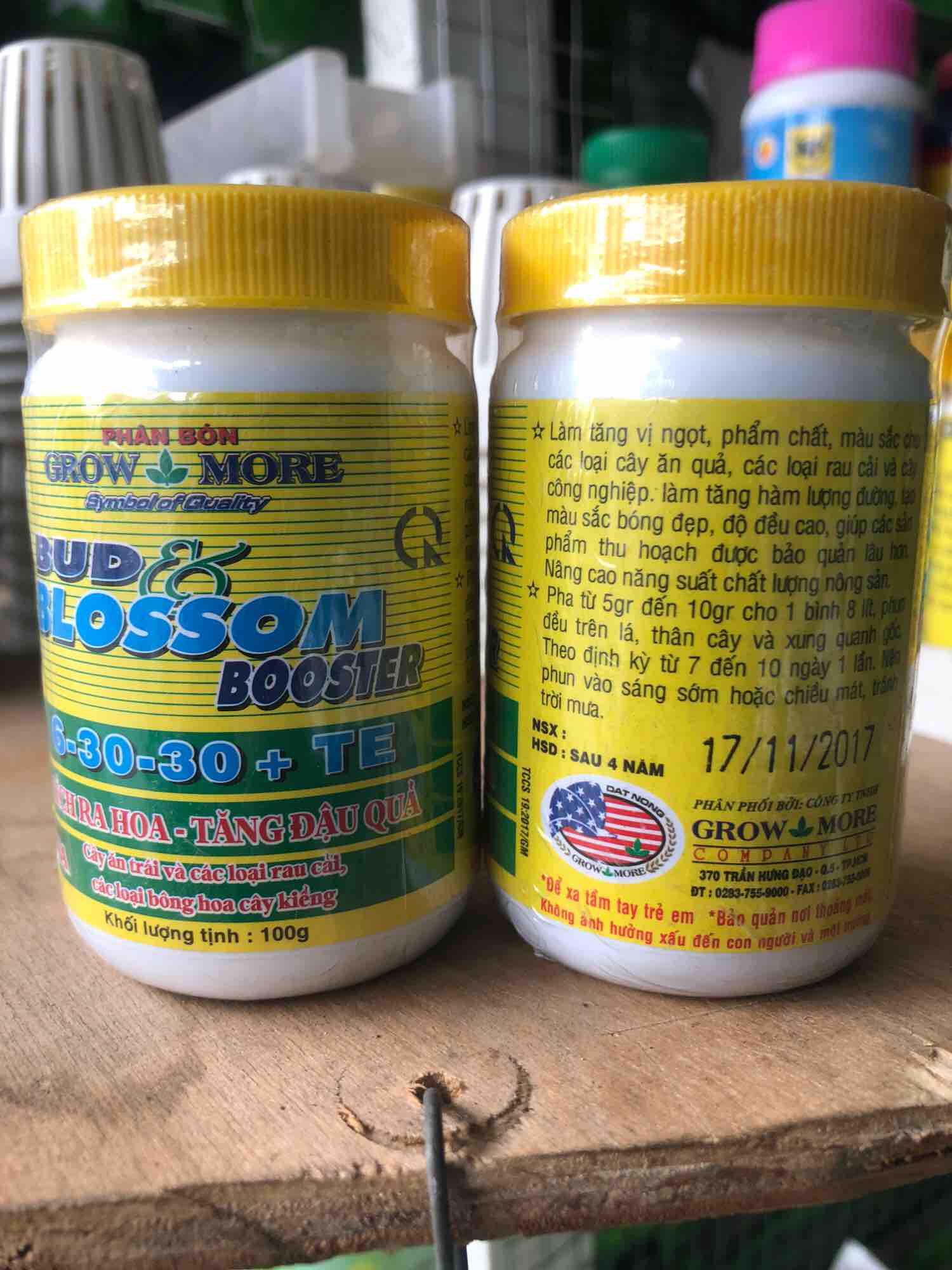 Phân bón lá 6-30-30 Grow more  hủ 100gr