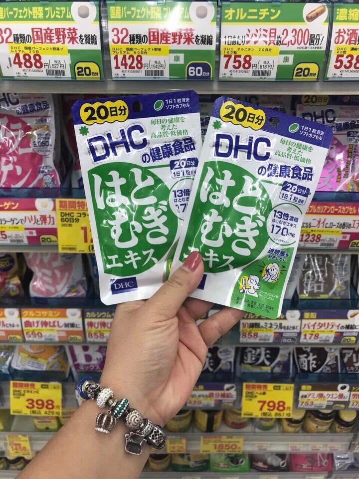 viên uống trắng da dhc 20 ngày
