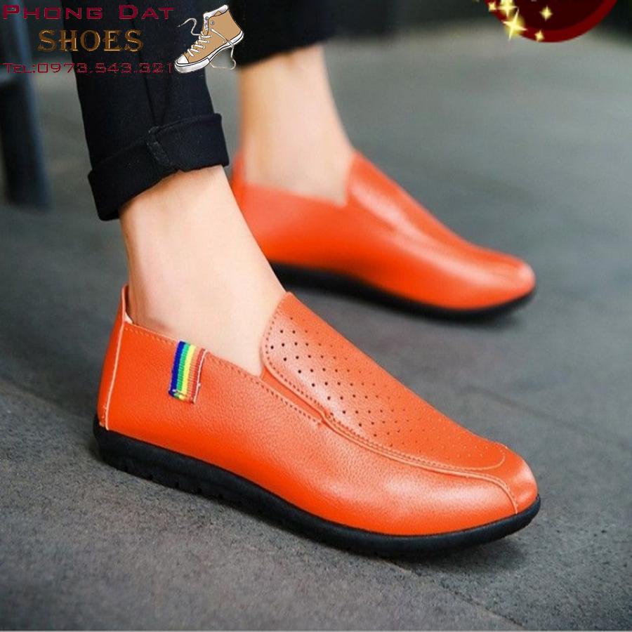 Giầy lười da mềm thoáng khí