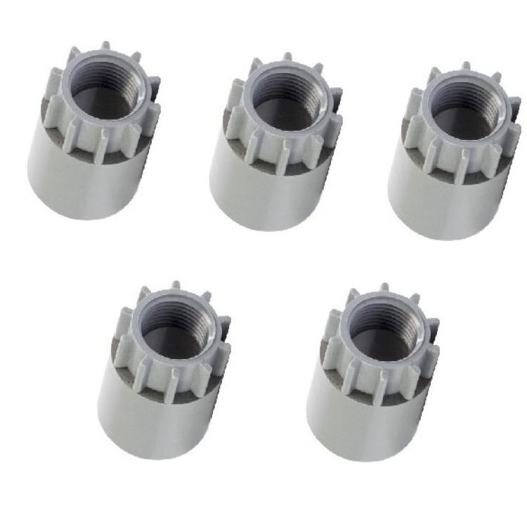 [HCM]Bộ 5 Nối thẳng 21 - Răng trong 17mm PVC