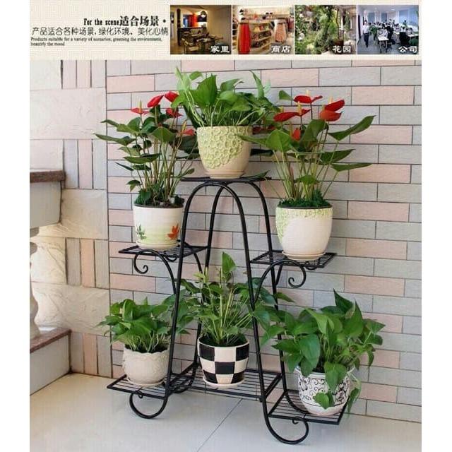 Kệ sắt để cây cảnh, chậu hoa 6 tầng (F1)
