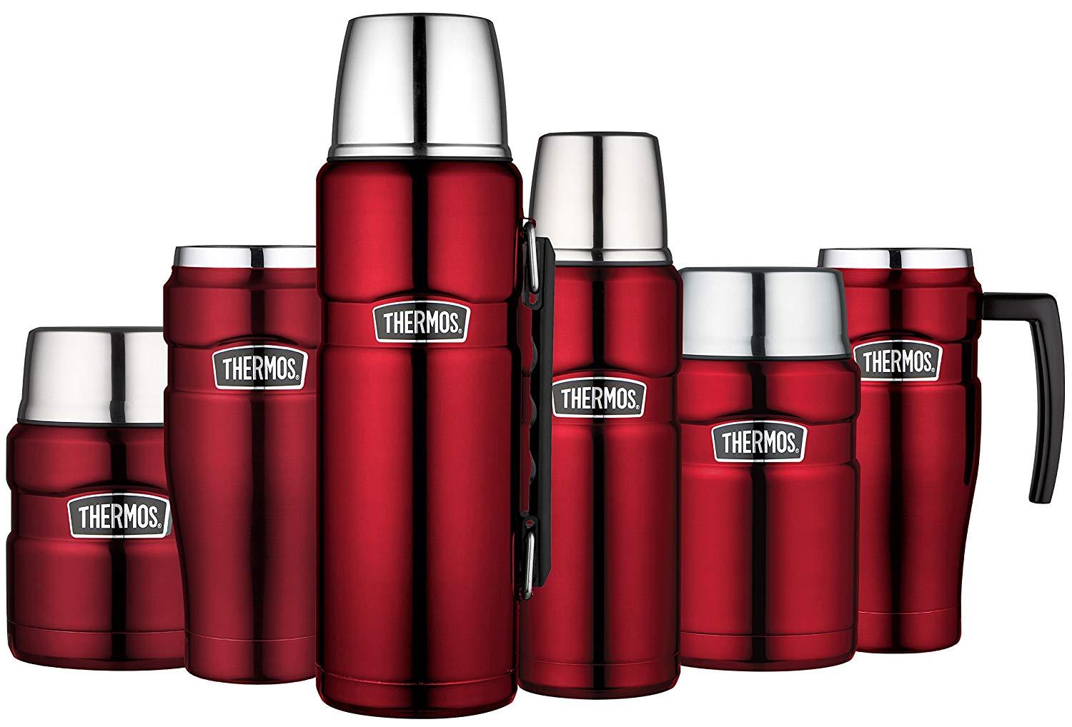 Bình giữ nhiệt Thermos Stainless King 40 Ounce Beverage Bottle, Cranberry - 1.2 lít