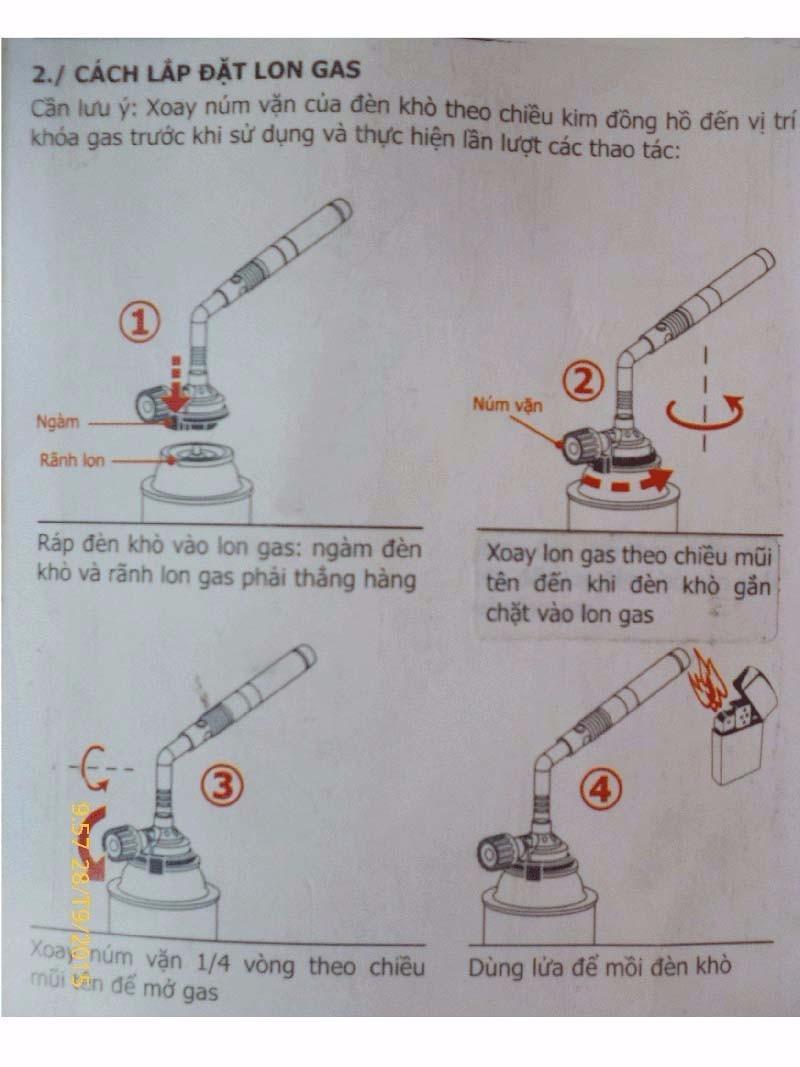 khò ga đôi lắp bình gas mini kovea