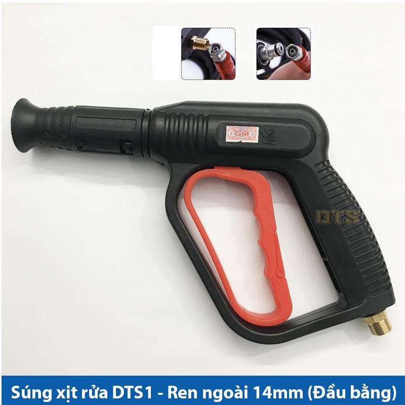 SIÊU HOT-vòi phun ren ngoài 14mm, vòi phun rửa xe tưới cây, vòi tăng áp lục nước,vòi phun xịt rửa xe áp lực cao DTS1 Ren ngoài 14mm (Đầu bằng)