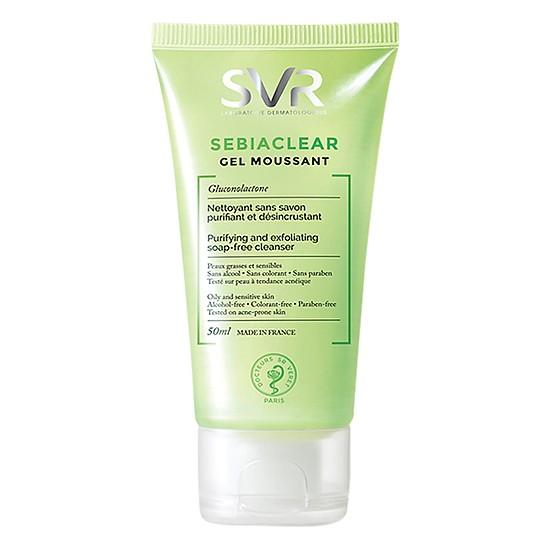 [GIẢM 20K ĐƠN 399K] SVR Sebiaclear Gel Mousant Sữa Rửa Mặt Không Xà Phòng Tẩy Tế Bào Chết 50ml