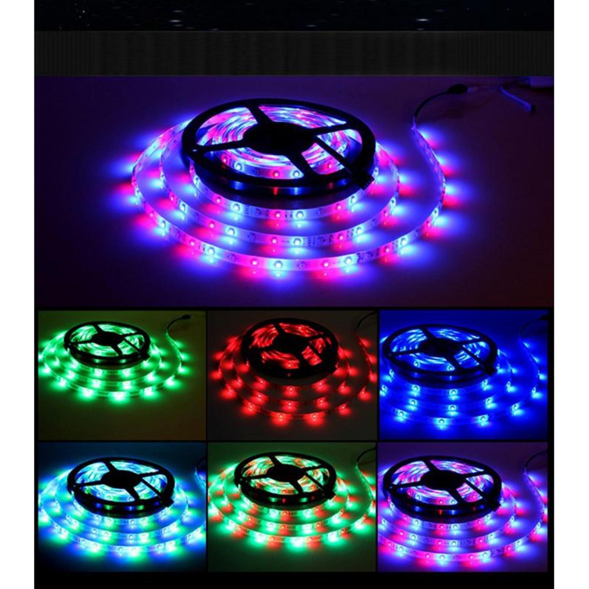 Cuộn Led 5m 3528RGB đổi đủ màu chống nước (Không nguồn, không khiển)