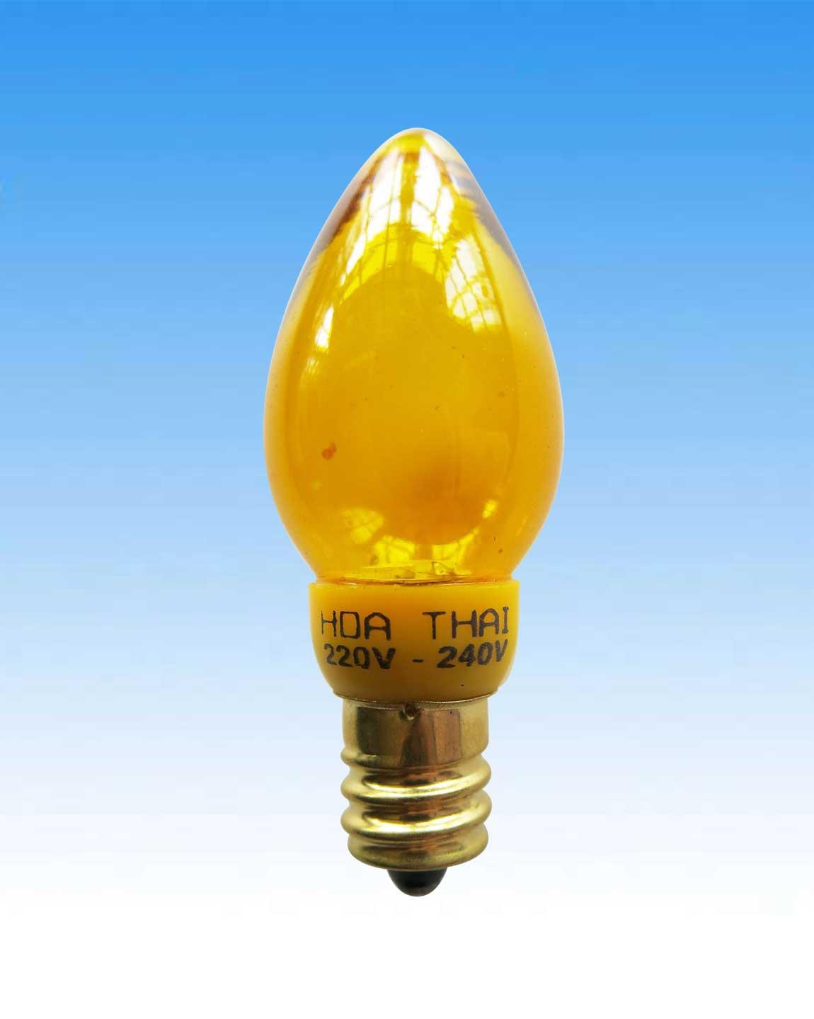 Bộ 2 Bóng trái ớt Led Hoà Thái màu vàng / đỏ