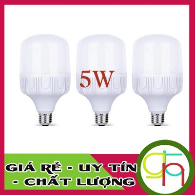 Bộ 3 Bóng đèn Led trụ 5w tiết kiệm điện sáng trắng
