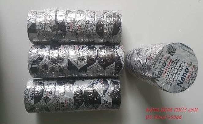 Băng dính điên Nano 10y đen ( 10 cuộn/ cây)
