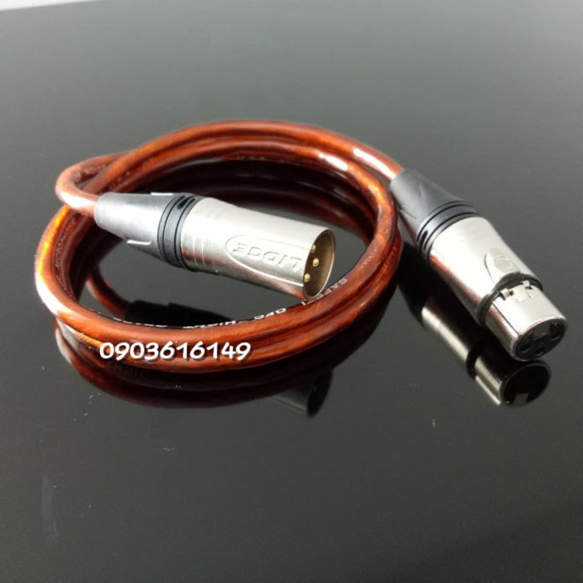 Dây micro thu âm XLR đực ra XLR cái dài 4m