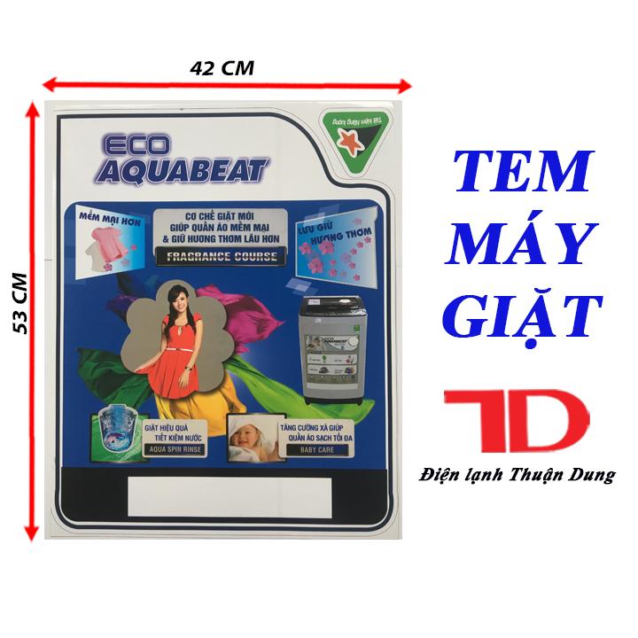 Tem dán máy giặt, Tem máy giặt - Điện Lạnh Thuận Dung