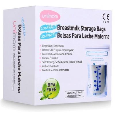 Túi trữ sữa Unimom Hàn Quốc 210ml - 60 túi