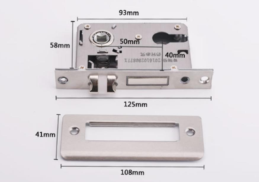 Khóa cửa tay gạt Inox Canadi MS3