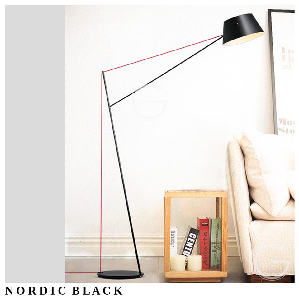 Đèn Sàn Trang Trí Phong Cách Bắc Âu Nordic Black