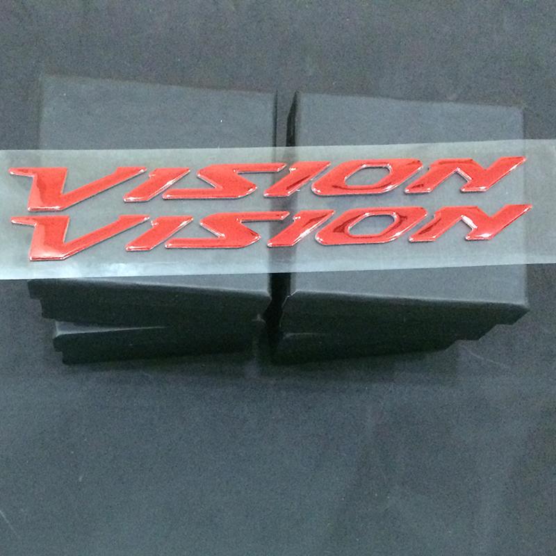 [CHÚ Ý] Bộ tem VISION 2016 nổi tân trang xe máy đẹp như mới A140-53 (màu ĐỎ)