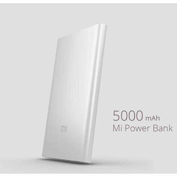 Pin sạc dự phòng Xiaomi Mi PowerBank 5000 (Bạc) - Hãng phân phối chính thức