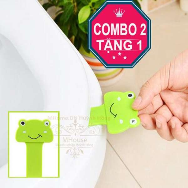 Combo 2 Tặng 1. Bộ 3 Dụng Cụ Mở Nắp Bồn Cầu Tránh Vi Khuẩn