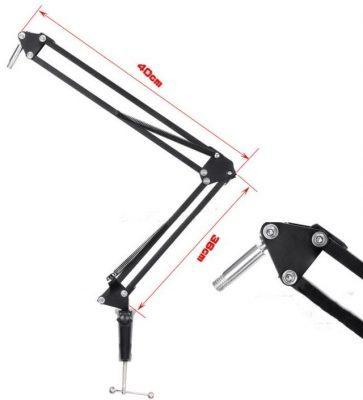 Chân Kẹp Mic Thu Âm Livestream Tiện Ích