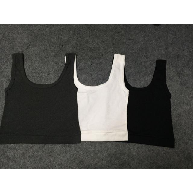 [HCM]Áo 3 Lỗ Croptop Cổ Vuông Đủ Màu