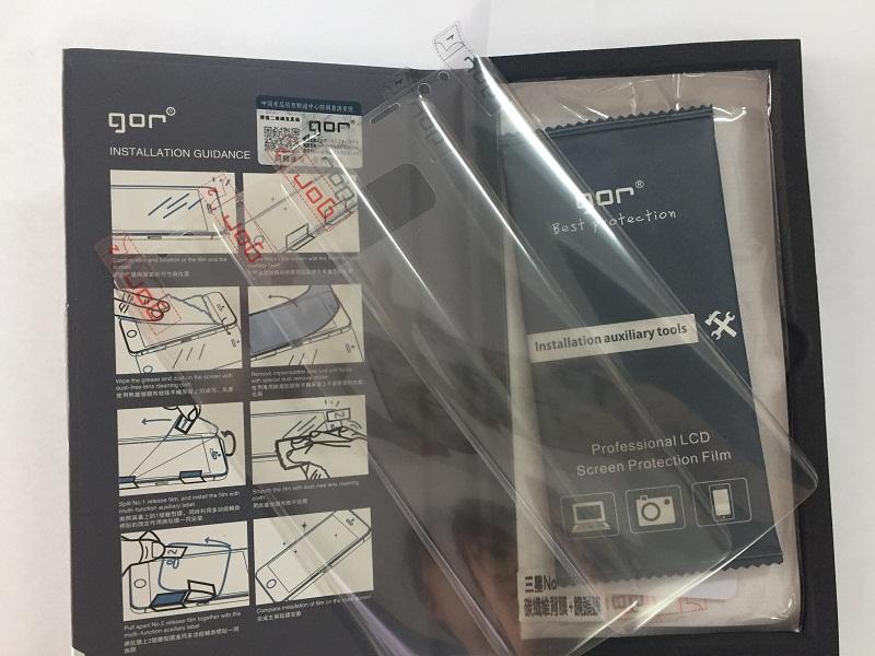 Bộ 04 miếng dán dẻo 3D cho Samsung Note 8 - hiệu Gor dán Full màn hình