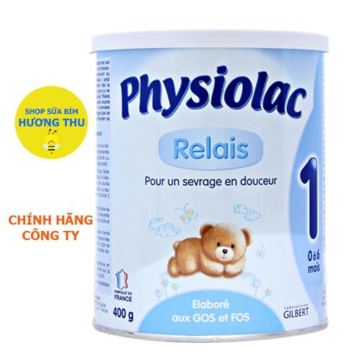 Sữa bột Physiolac Relais số 1 lon 400g (dành cho bé 0 - 6 tháng tuổi)
