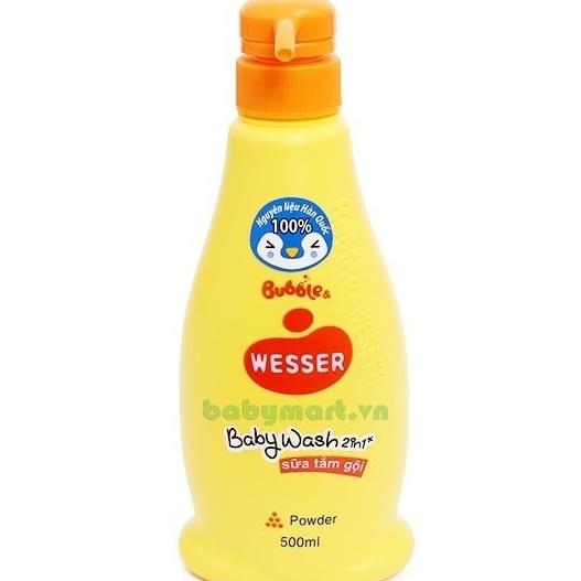 [HCM]Sữa tắm gội  Bubble 500ml mùi phấn cv