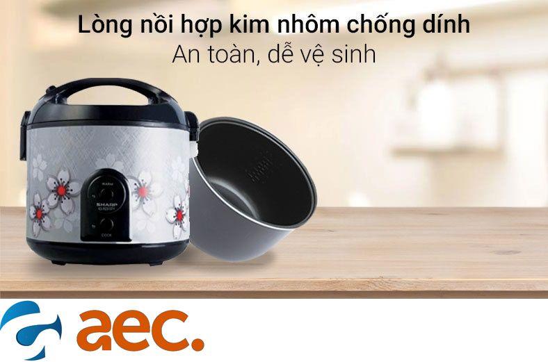 Nồi cơm điện Sharp 2.2 lít KS-R231STV